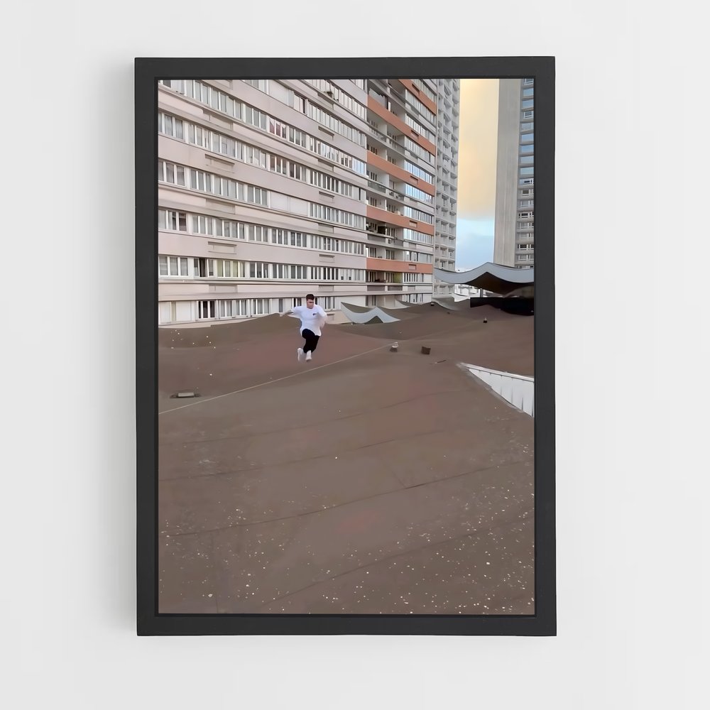 Poster Roof Rider – affiche Parkour et freerun (vue 2)